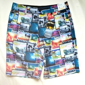 Men's Tropical RQQBA Knee Shorts